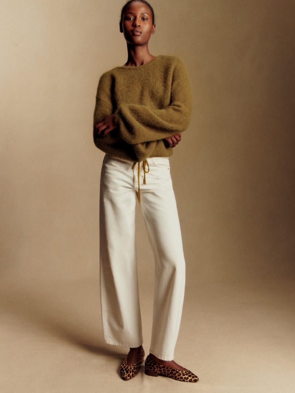 Sezane Jay Jumper Olive Green - Size M